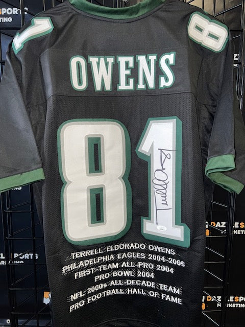 Philadelphia Eagles Terrell Owens Signed Jersey with JSA COA