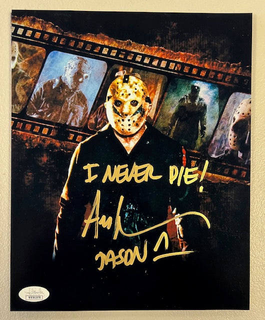 Ari Lehman Signed/Inscribed "I Never Die Jason 1" 8x10 with JSA COA