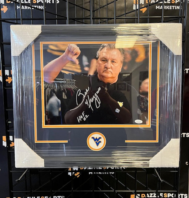 WVU Bob Huggins Signed Framed 11x14 JSA