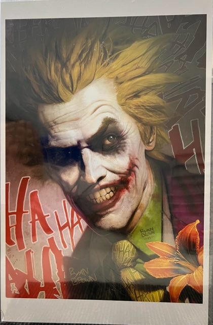 The Joker Ryan Brown Signed 11x17