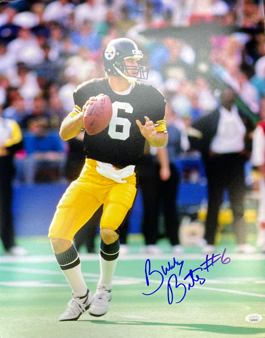 Pittsburgh Steelers Bubby Brister Signed Vertical 16x20 with JSA COA