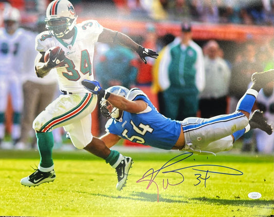 Miami Dolphins Ricky Williams Signed 16x20 with JSA COA