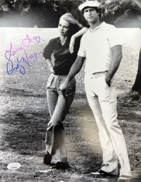 Caddyshack Cindy Morgan Signed B/W 11x14 with JSA COA