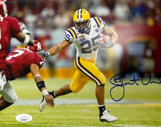 Justin Vincent LSU Tigers Signed 8x10 with JSA COA