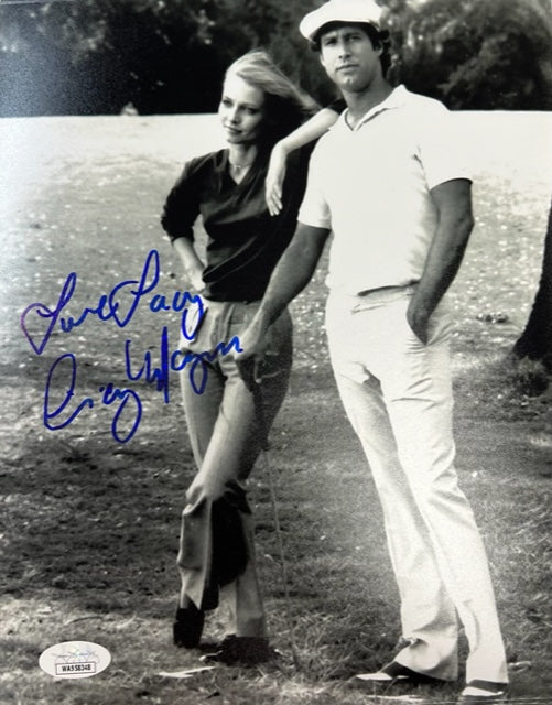 Cindy Morgan Caddyshack Signed B/W 8x10 with JSA COA