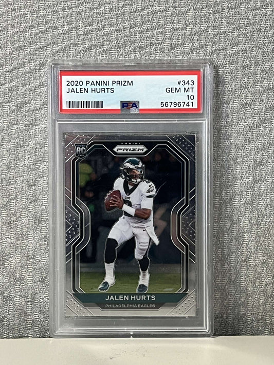 2020 Panini Prizm Jalen Hurts #343 Gem MT 10 PSA