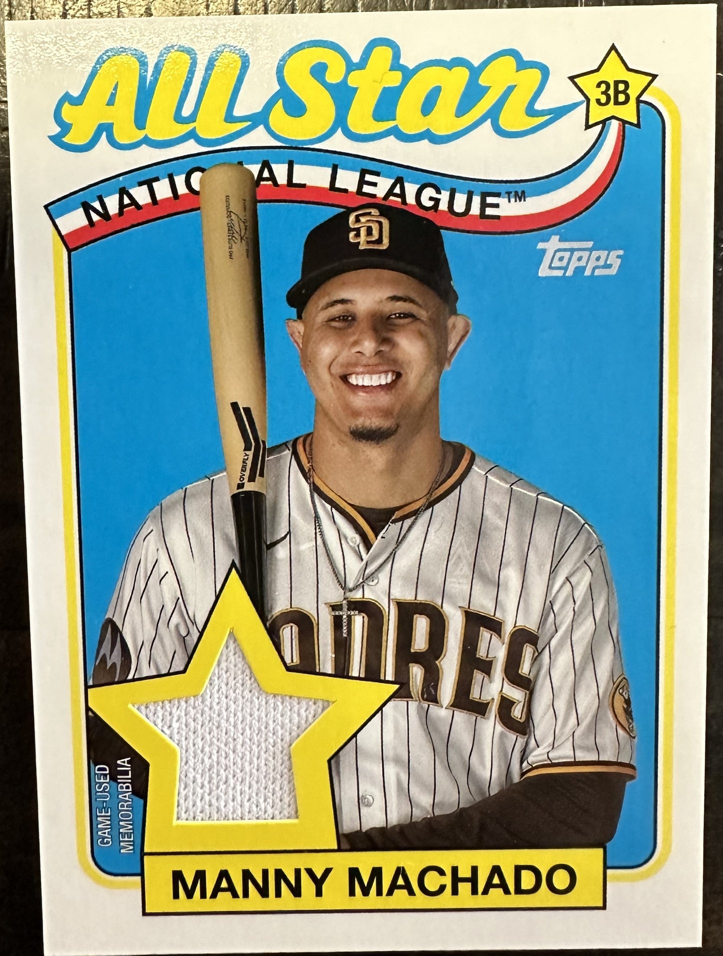 San Diego Padres Manny Machado 89ASR-MMA 1989 Topps Card