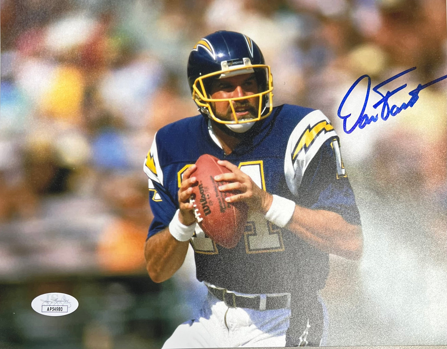 San Diego Chargers Dan Fouts Signed 8x10 with JSA COA