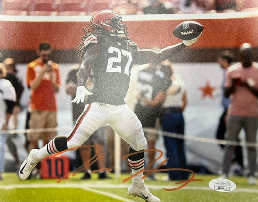 Cleveland Browns Kareem Hunt Signed 16x20 with JSA COA