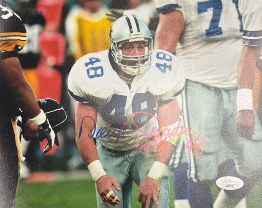 Dallas Cowboys Daryl "Moose" Johnston Signed 8x10 with JSA COA