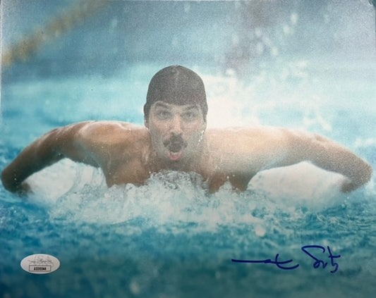 Olympic Champion Mark Spitz Signed 8x10 with JSA COA