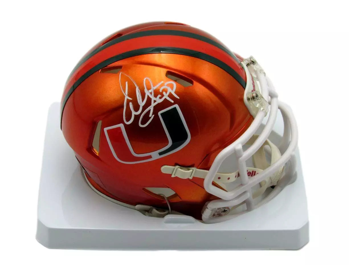 Warren Sapp HOF Autographed Flash Mini Football Helmet Miami PROVA