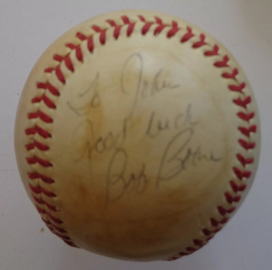 Bob Boone Signed/Insc 1978 World Series Baseball Philadelphi Phillies JSA