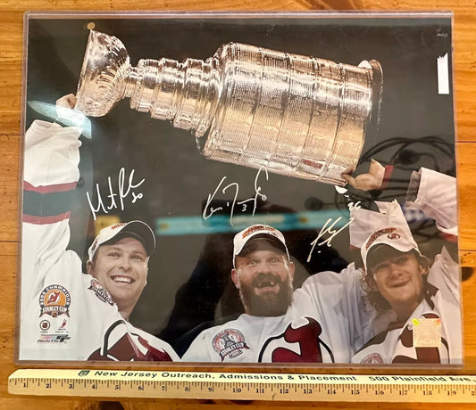 2003 NJ Devils-Brodeur-Daneyko-Elias- Stanley Cup Signed Autographed-16”x20”-NHL