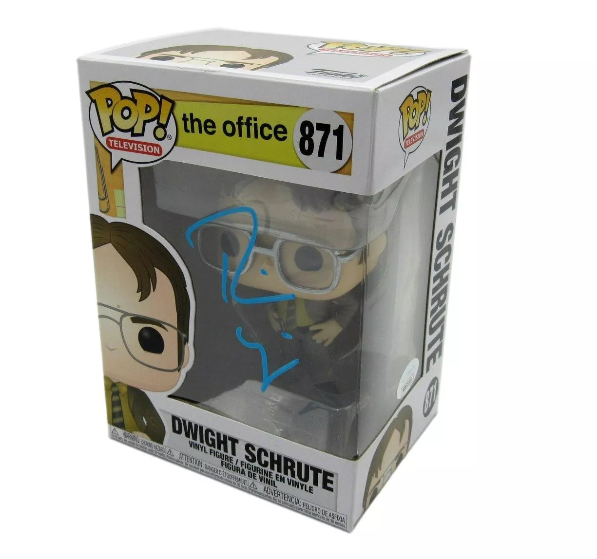 Rainn Wilson Autographed Funko Pop! #871 Figurine "The Office" JSA