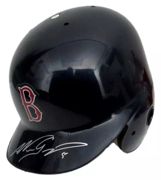 Nomar Garciapara Signed Full Size Authentic Batting Helmet Red Sox UDA COA