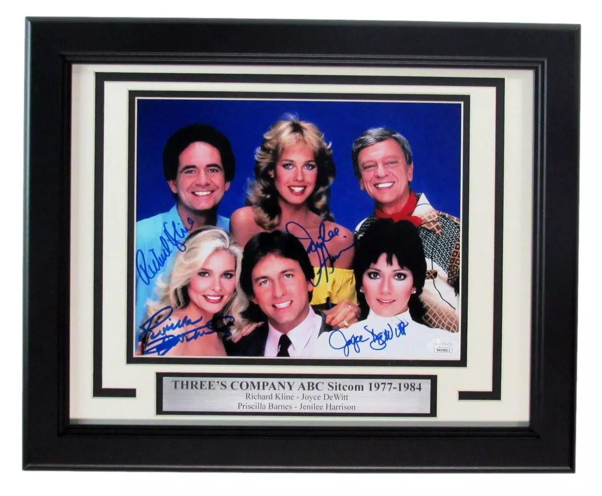 Three's Company" Multi-Signed by 4 Cast Members 8x10 Photo Framed JSA