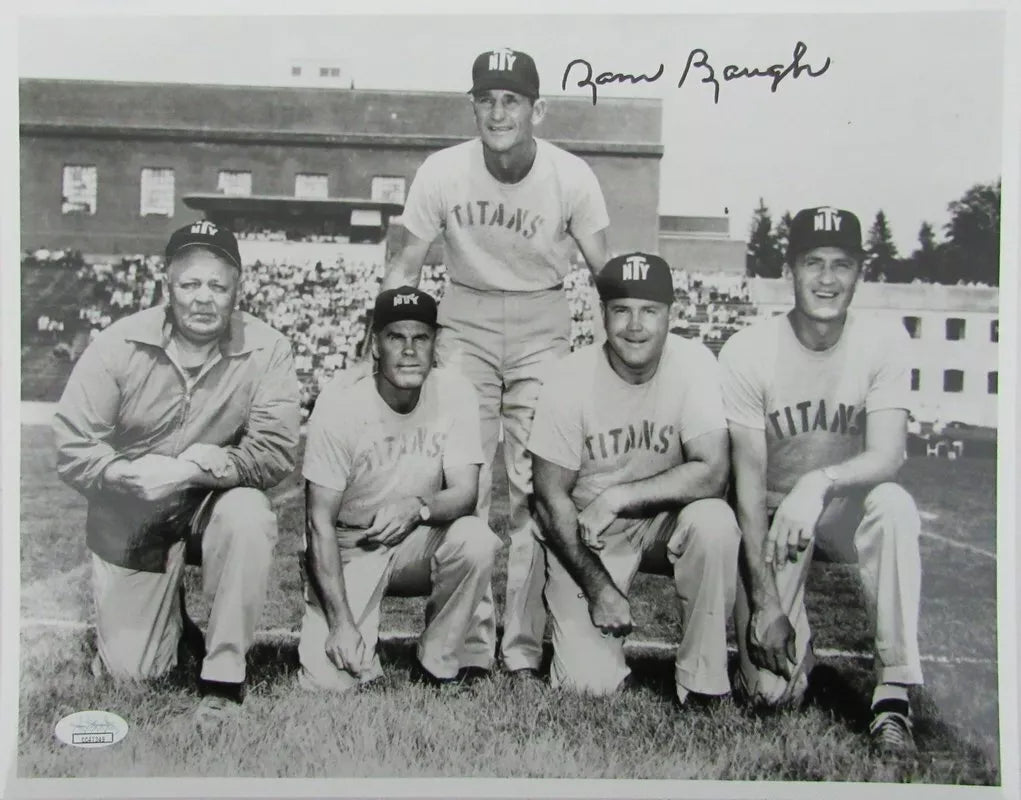 Sammy Baugh New York Titans Signed/Autographed 11x14 B/W Photo JSA