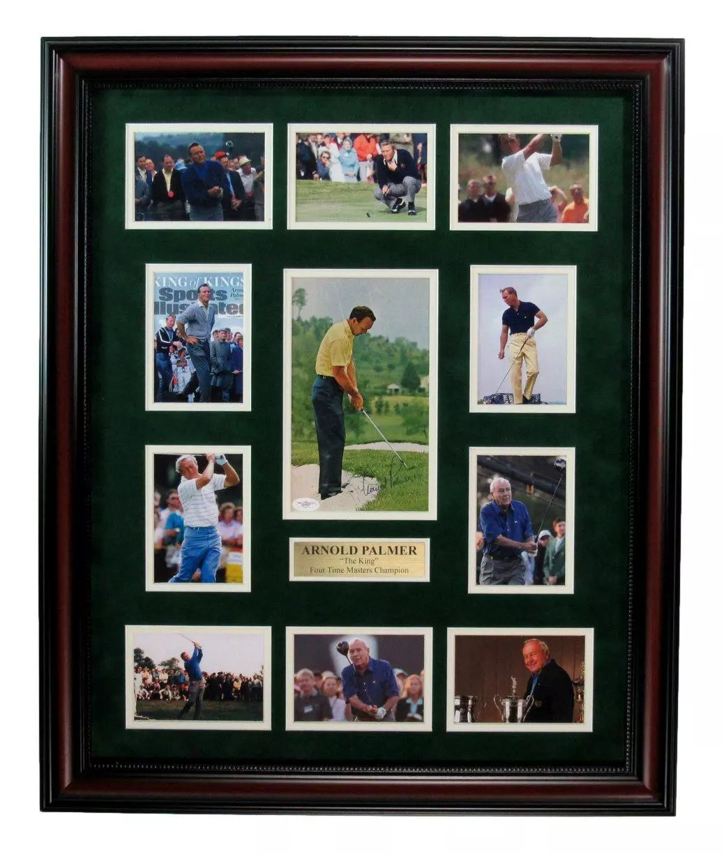 Arnold Palmer Signed/Autographed 8x10 Photo Collage Framed JSA