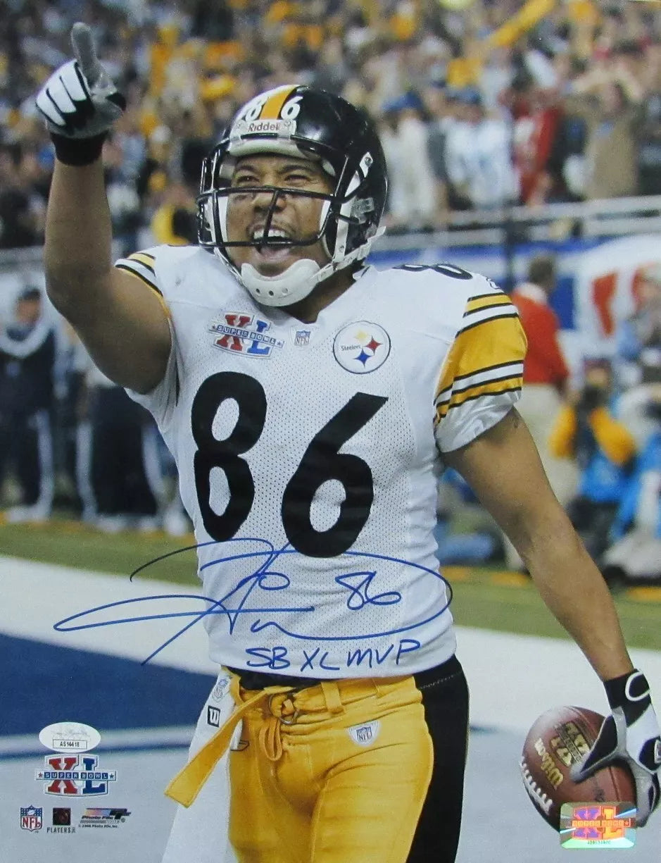 Hines Ward HOF Signed/Inscribed 11x14 Photo Pittsburgh Steelers JSA