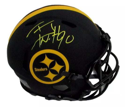 T.J. Watt Signed Steelers Eclipse Authentic Full Size Helmet Beckett COA