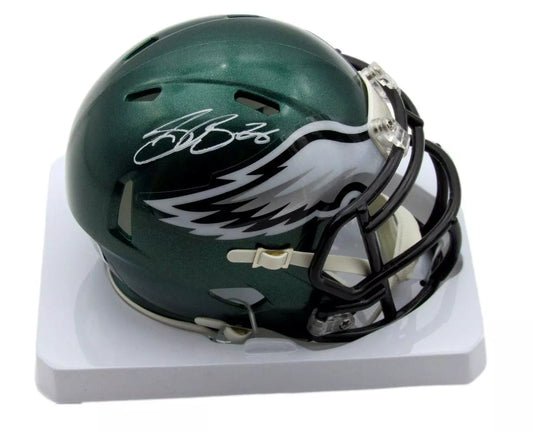 Saquon Barkley Autographed Mini Football Helmet Philadelphia Eagles Beckett