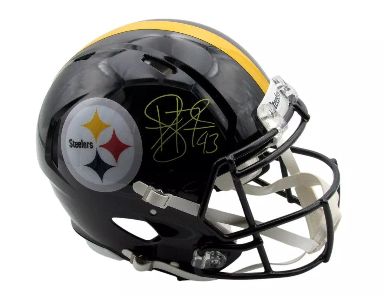 Troy Polamalu Signed Full Size Speed Authentic Helmet Steelers Beckett COA