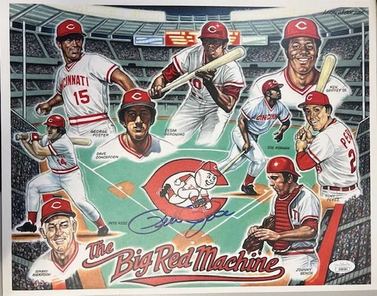 Cincinnati Reds Pete Rose Signed 11x14 with JSA COA