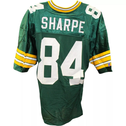 Sterling Sharpe Signed Green Bay Packers Russell 48 Green Jersey BAS