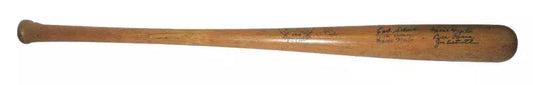 Philadelphia Athletics 1940s Multi-Signed 34" Vintage Wood Baseball Bat