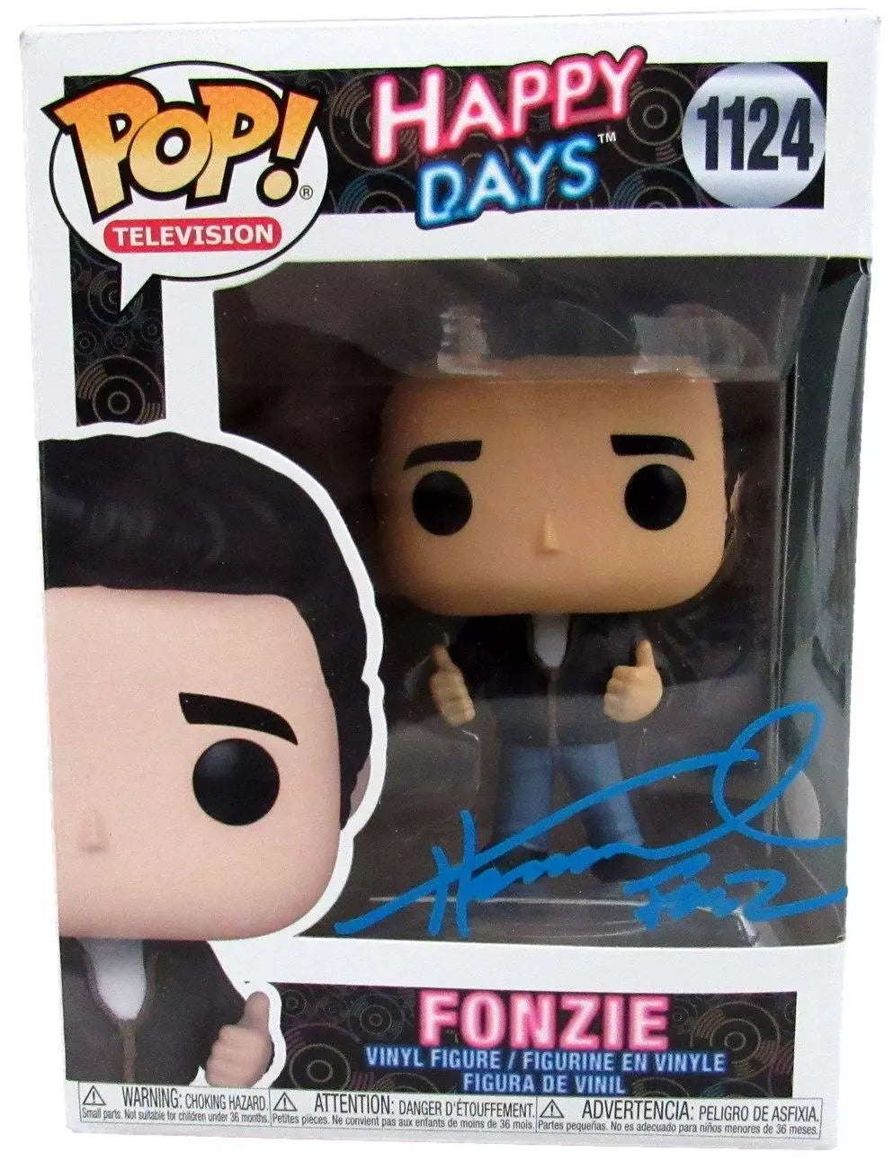 Henry Winkler "Fonzie - Happy Days" Signed Funko Pop! #1124 Figurine JSA