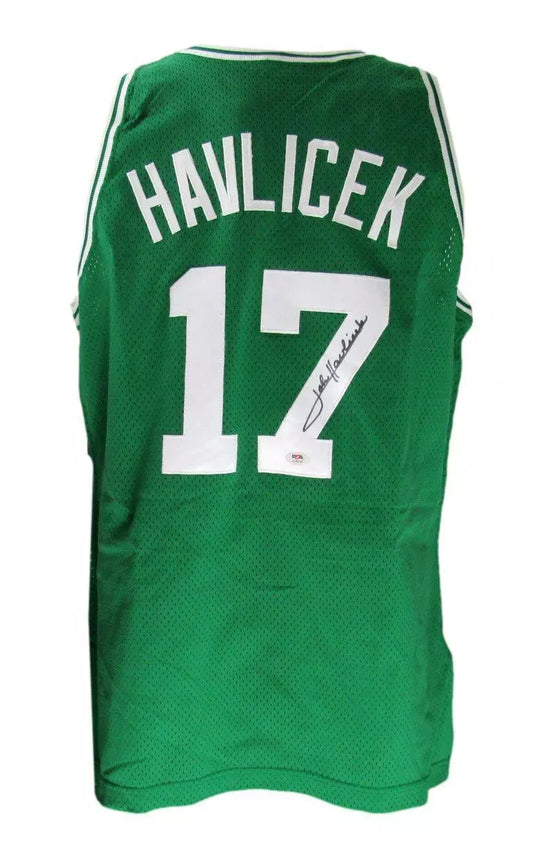 John Havlicek HOF Autographed Champion NBA Jersey Celtics PSA/DNA