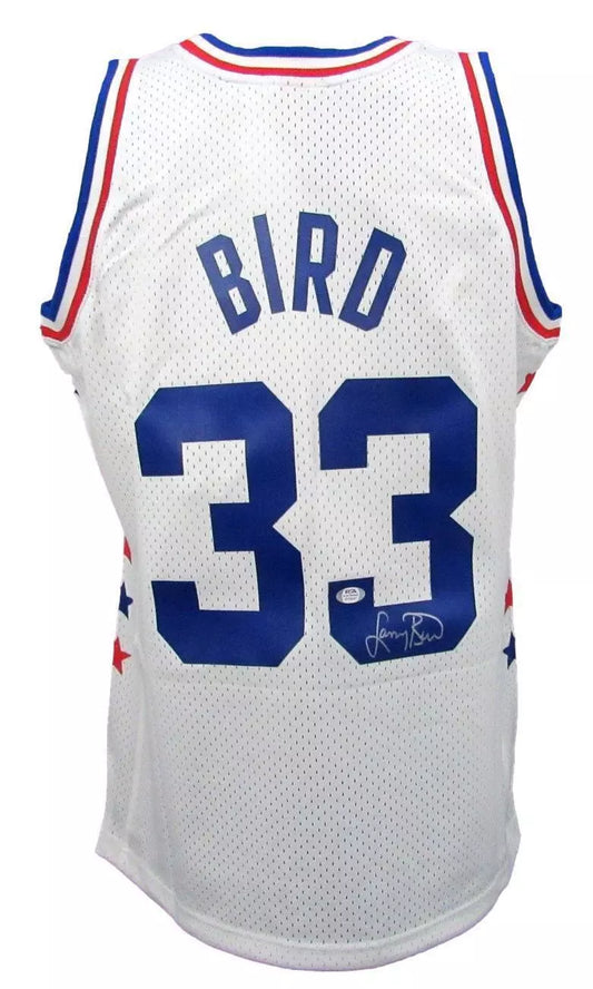 Larry Bird Autographed White NBA All-Star Mitchell & Ness Jersey PSA/DNA