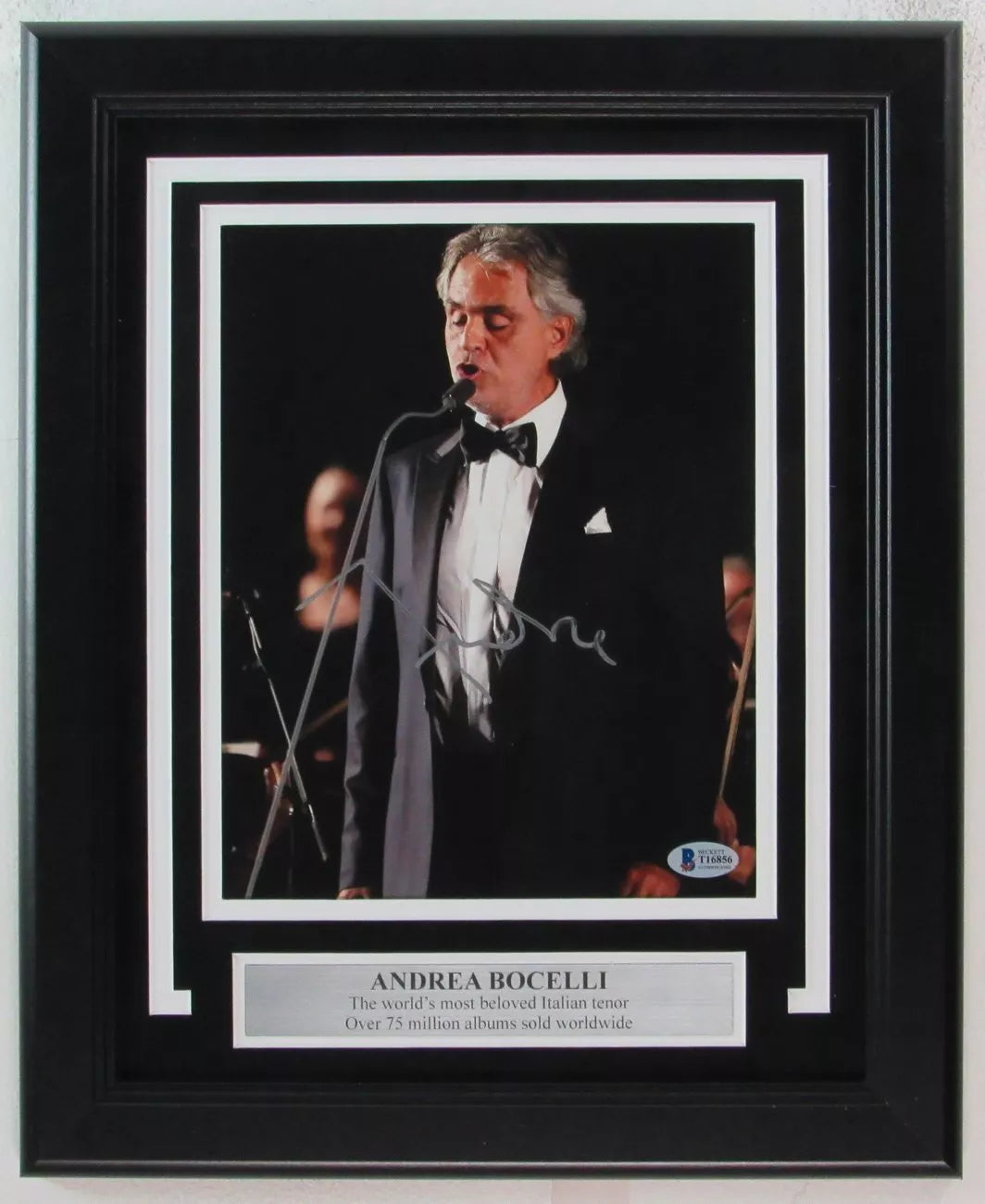 Andrea Bocelli Signed/Autographed Framed 8x10 Photo Beckett