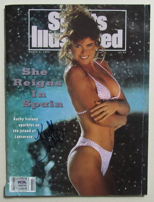 Kathy Ireland Signed March 9, 1992 Sports Illustrated Magazine PSA/DNA