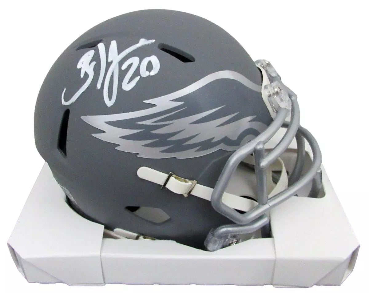 Brian Dawkins HOF Signed/Auto Eagles Slate Mini Helmet PSA/DNA