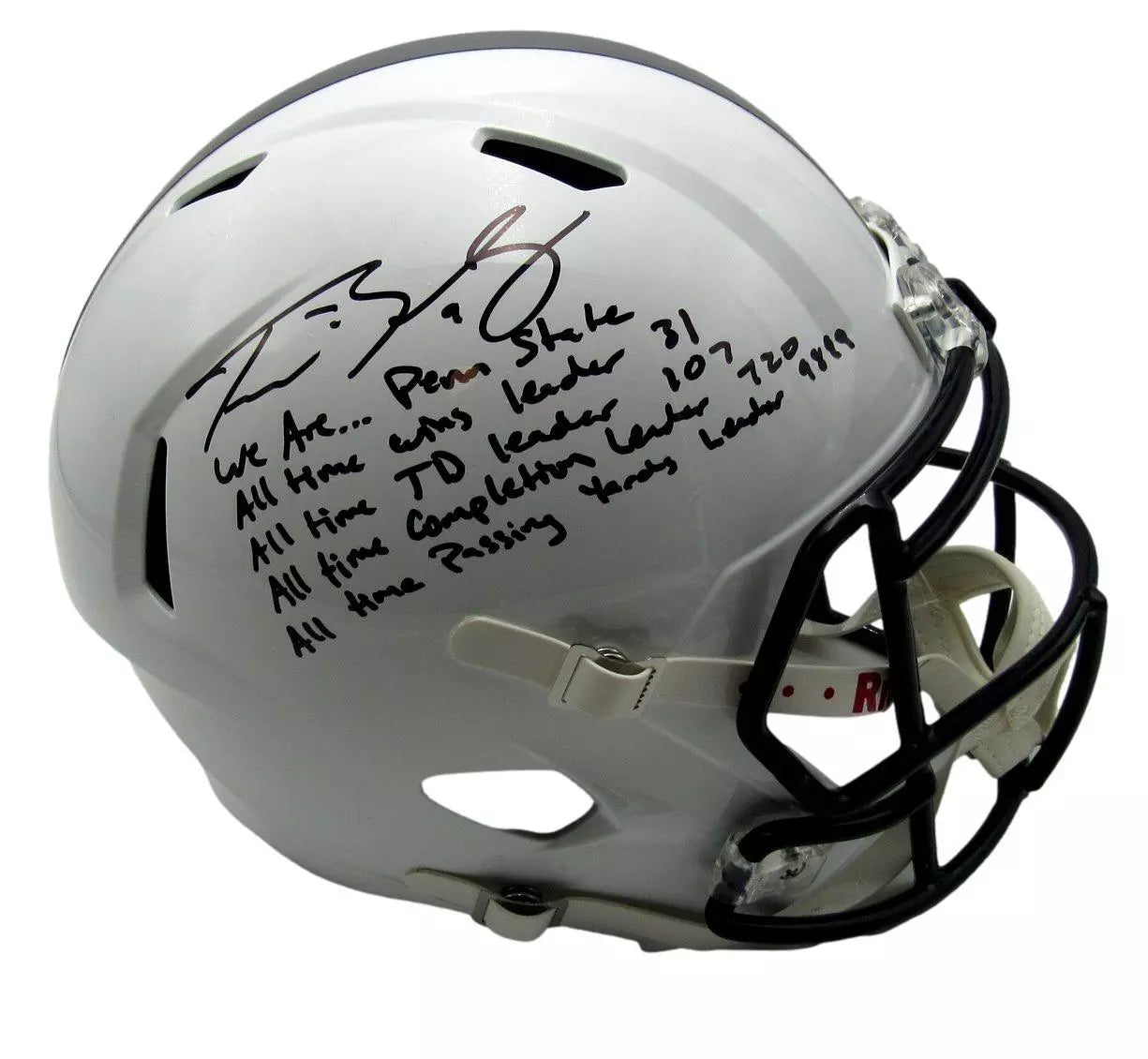 Trace McSorley Signed/Ins Full Size Speed Replica Football Helmet PSU JSA COA