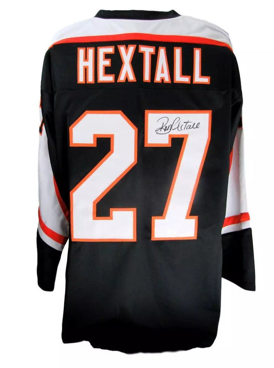 Ron Hextall Flyers Autographed/Signed Custom Black Jersey JSA