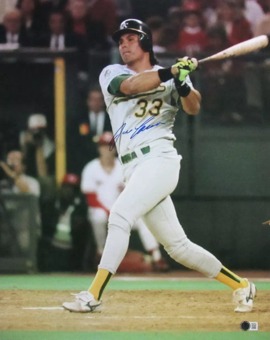 Jose Canseco Signed/Autographed 16x20 Photo Oakland A's Beckett Witness