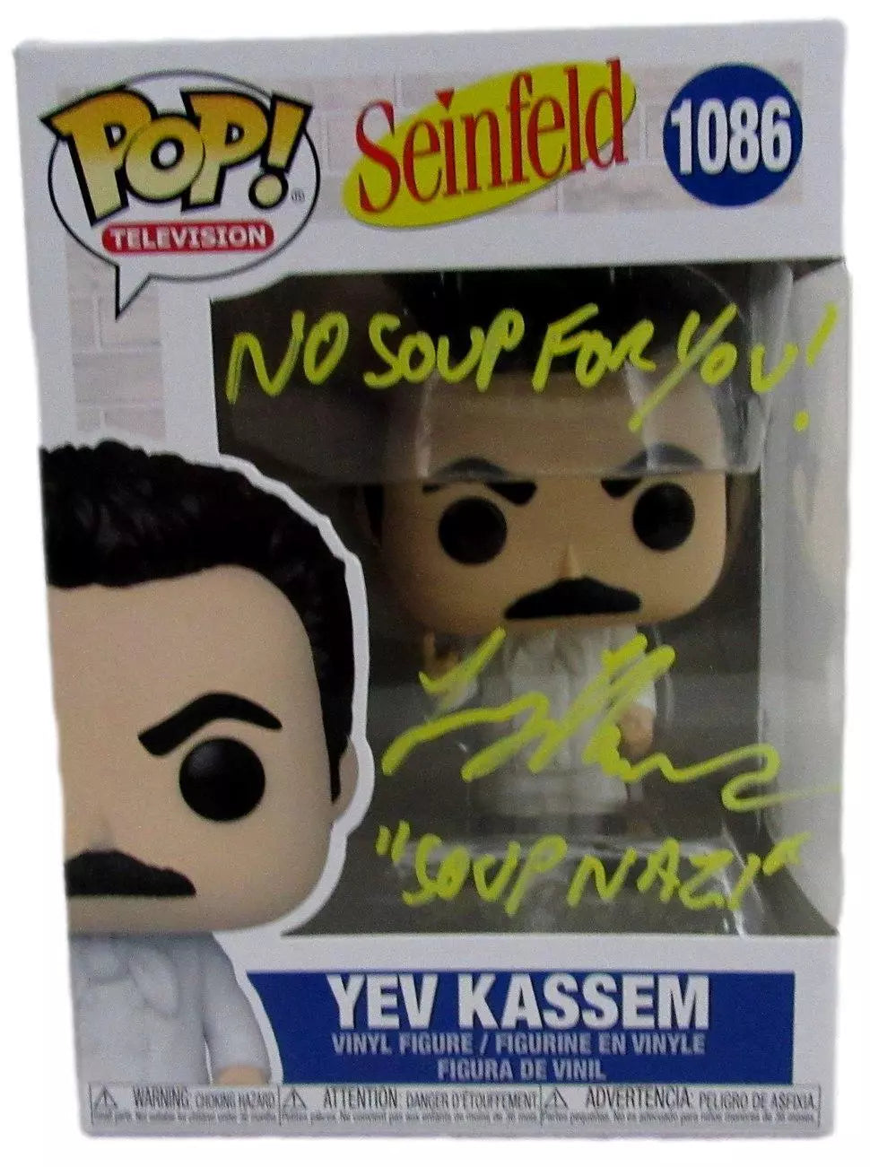 Larry Thomas Autographed/Inscribed POP! Funko Figurine #1086 "Seinfeld" JSA