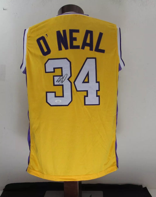 Shaquille O'Neal HOF Signed/Auto Lakers Custom Basketball Jersey JSA