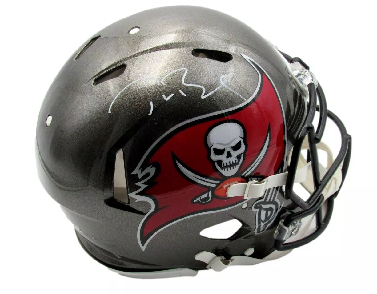 Tom Brady Autographed Speed Authentic Full Size Helmet Buccaneers Fanatics COA