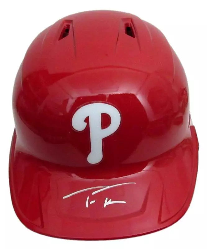 Trea Turner Signed Full Size MLB Replica Batting Helmet Phillies Beckett COA