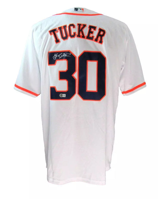 Kyle Tucker Houston Astros Signed/Auto Nike Large White Jersey Beckett