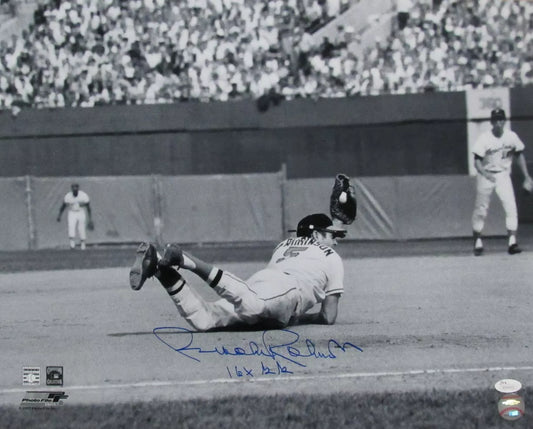 Brooks Robinson HOF Signed/Inscr 16x20 B/W Photo Baltimore Orioles JSA