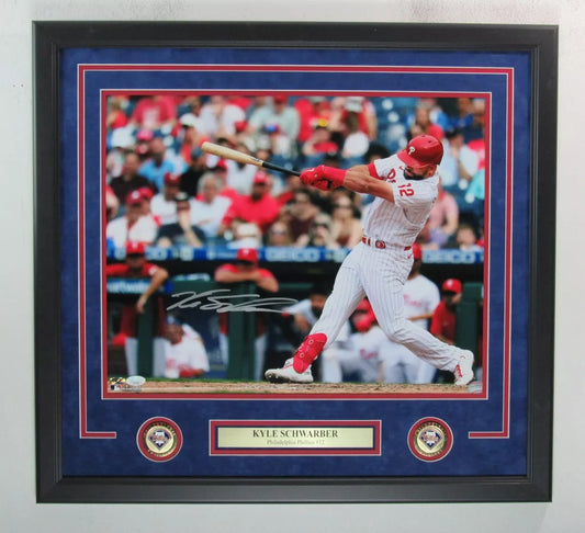 Kyle Schwarber Autographed 16x20 Photo Philadelphia Phillies Framed JSA