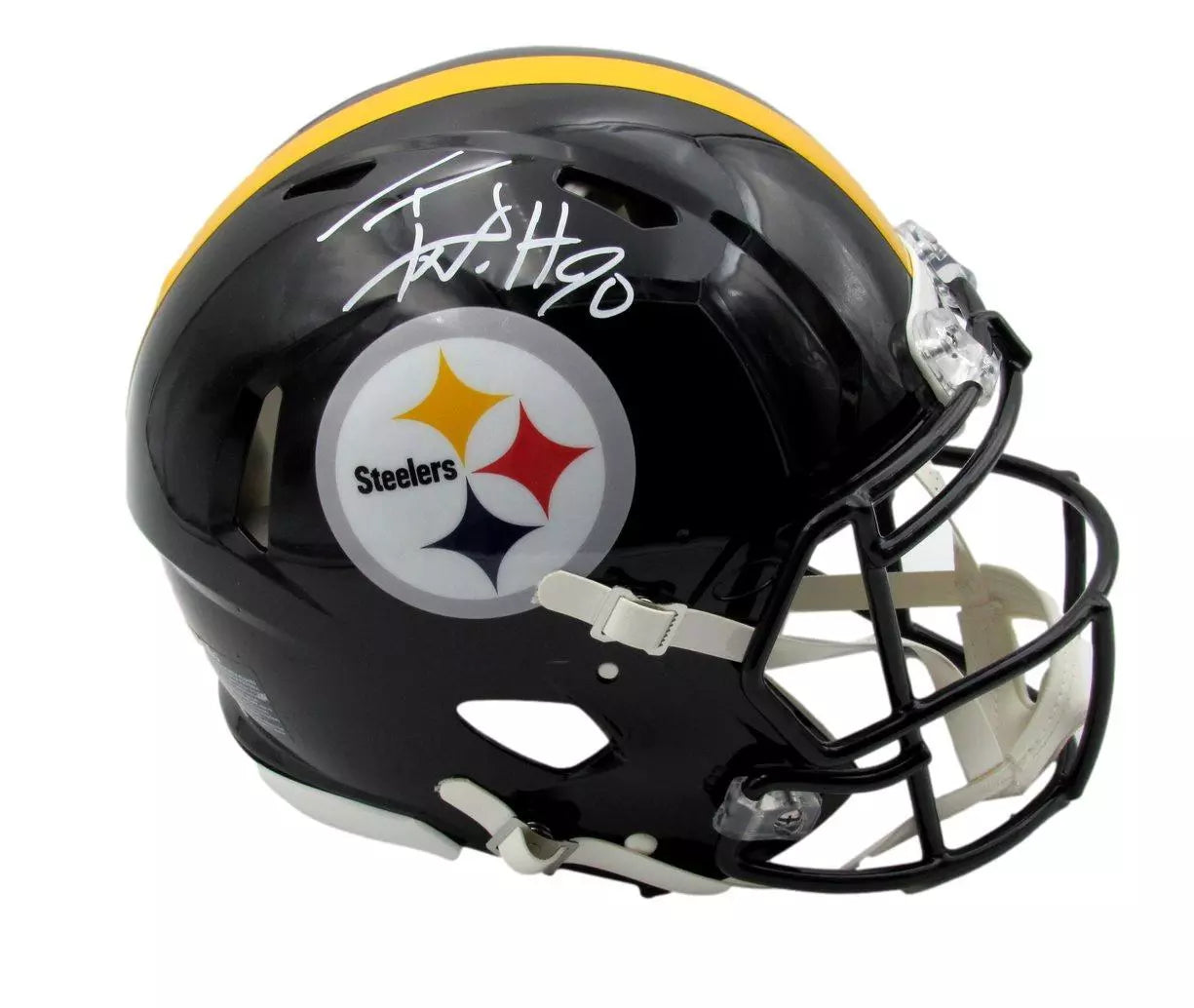 T.J. Watt Autographed Full Size Speed Authentic Football Helmet Steelers JSA COA