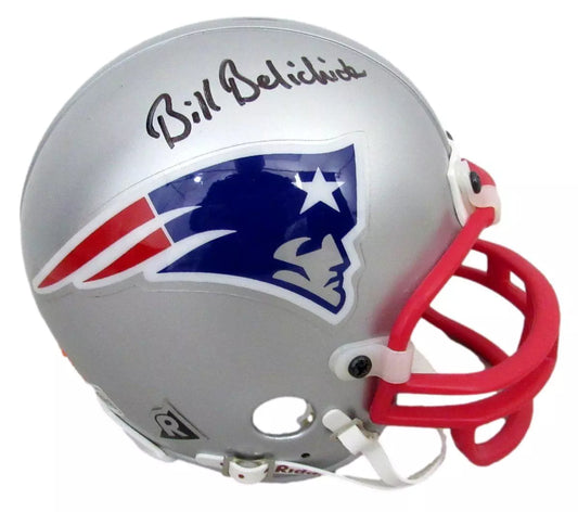 Bill Belichick Signed New England Patriots Mini Football Helmet PSA/DNA