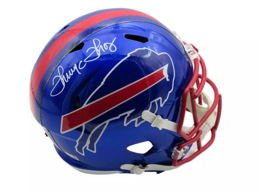 Thurman Thomas HOF Signed Full Size Speed Replica Helmet Bills Beckett COA