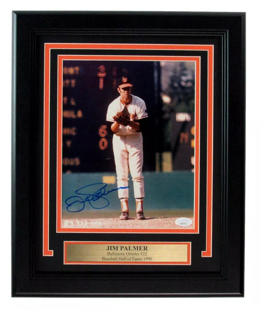 Jim Palmer HOF Signed/Autographed 8x10 Photo Baltimore Orioles Framed JSA